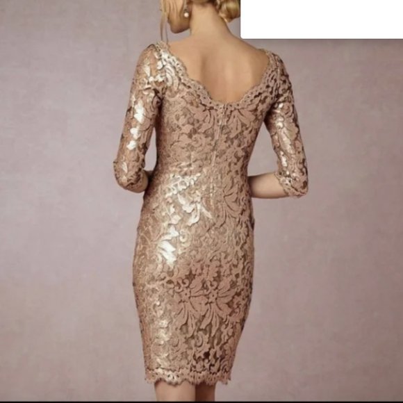 Tadashi Shoji Sequin Lace Formal Dress - Picture 3 of 6
